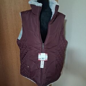 Women's Quilted Vest - Brown